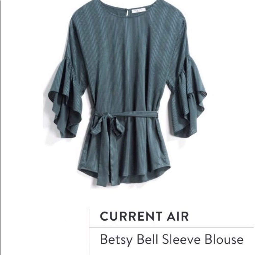 Stitch Fix green blouse size small NWOT